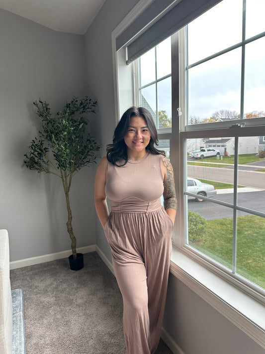 Taupe Jumpsuit